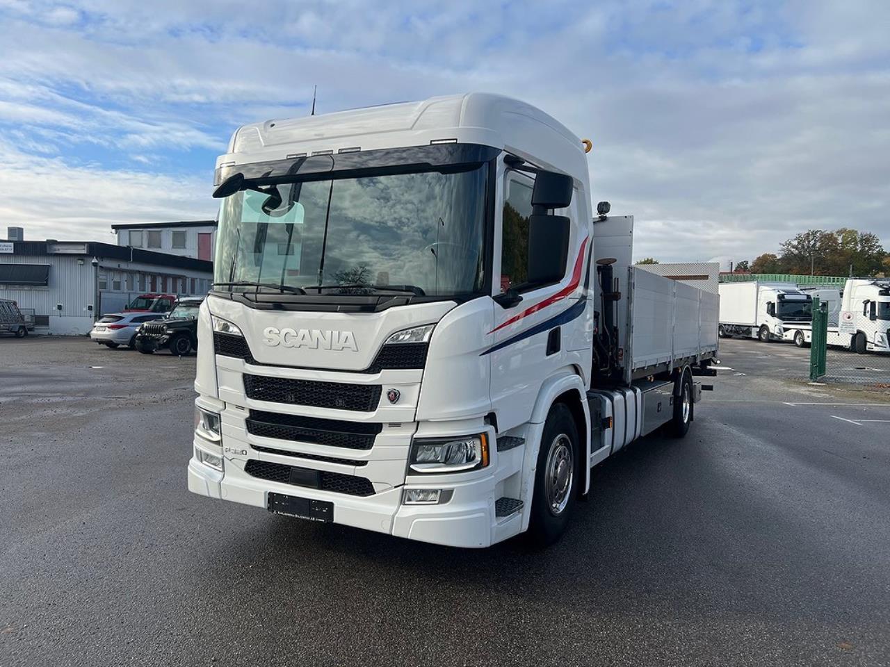 Scania P320 4x2 Kranbil med Z-Lyft, Euro 6 2018 - Kran