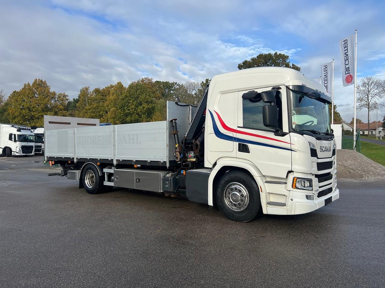 Scania P320 4x2 Kranbil med Z-Lyft, Euro 6 2018 - Kran