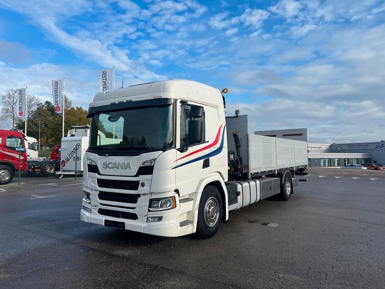 Scania P320 4x2 Kranbil med Z-Lyft, Euro 6 2018 - Kran