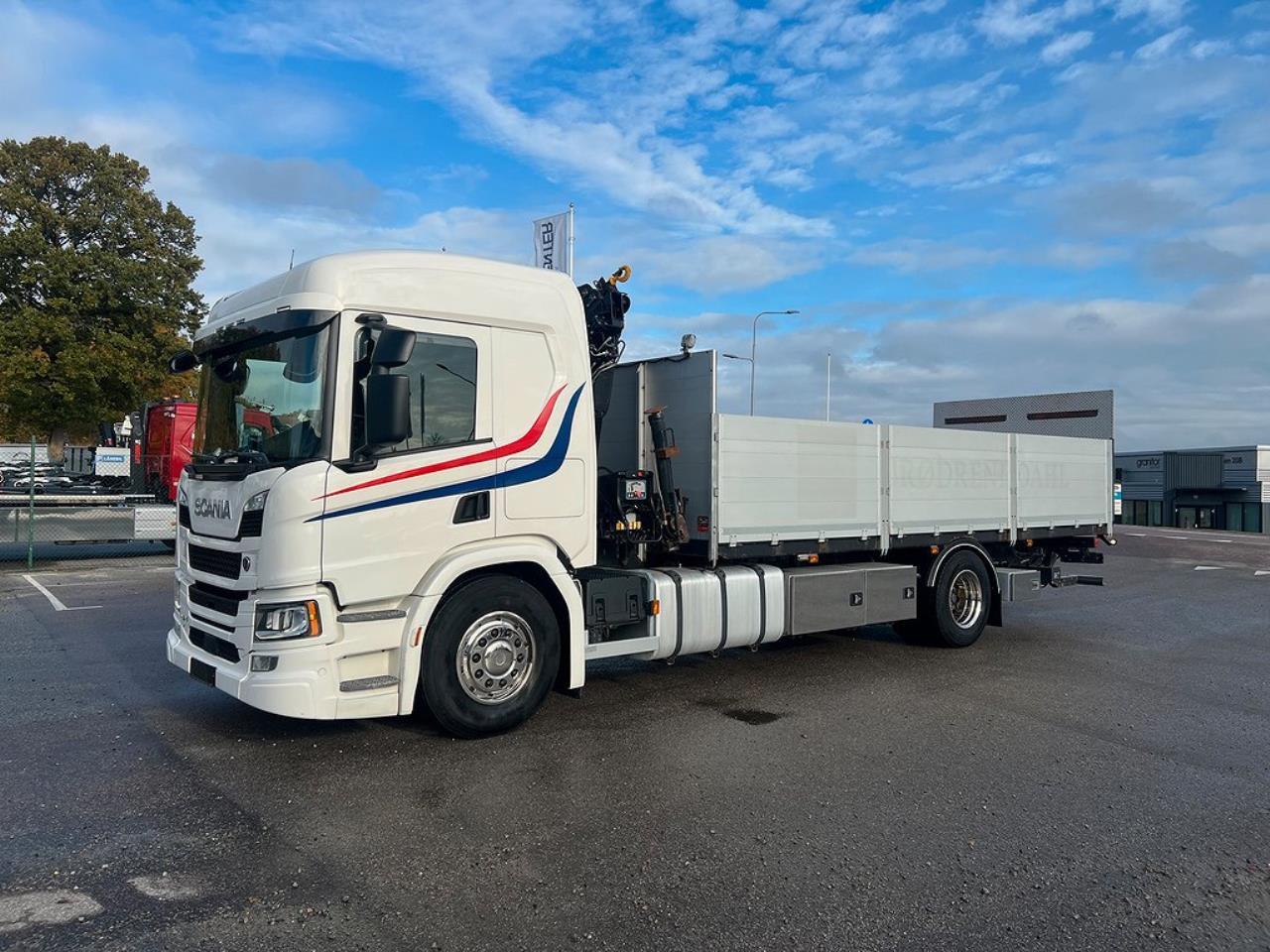 Scania P320 4x2 Kranbil med Z-Lyft, Euro 6 2018 - Kran