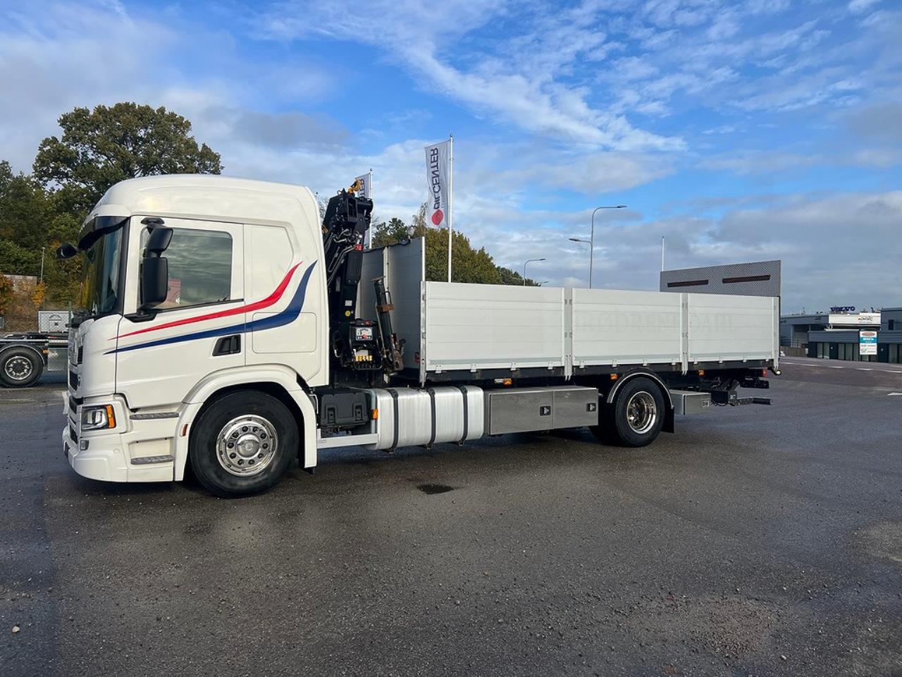 Scania P320 4x2 Kranbil med Z-Lyft, Euro 6 2018 - Kran