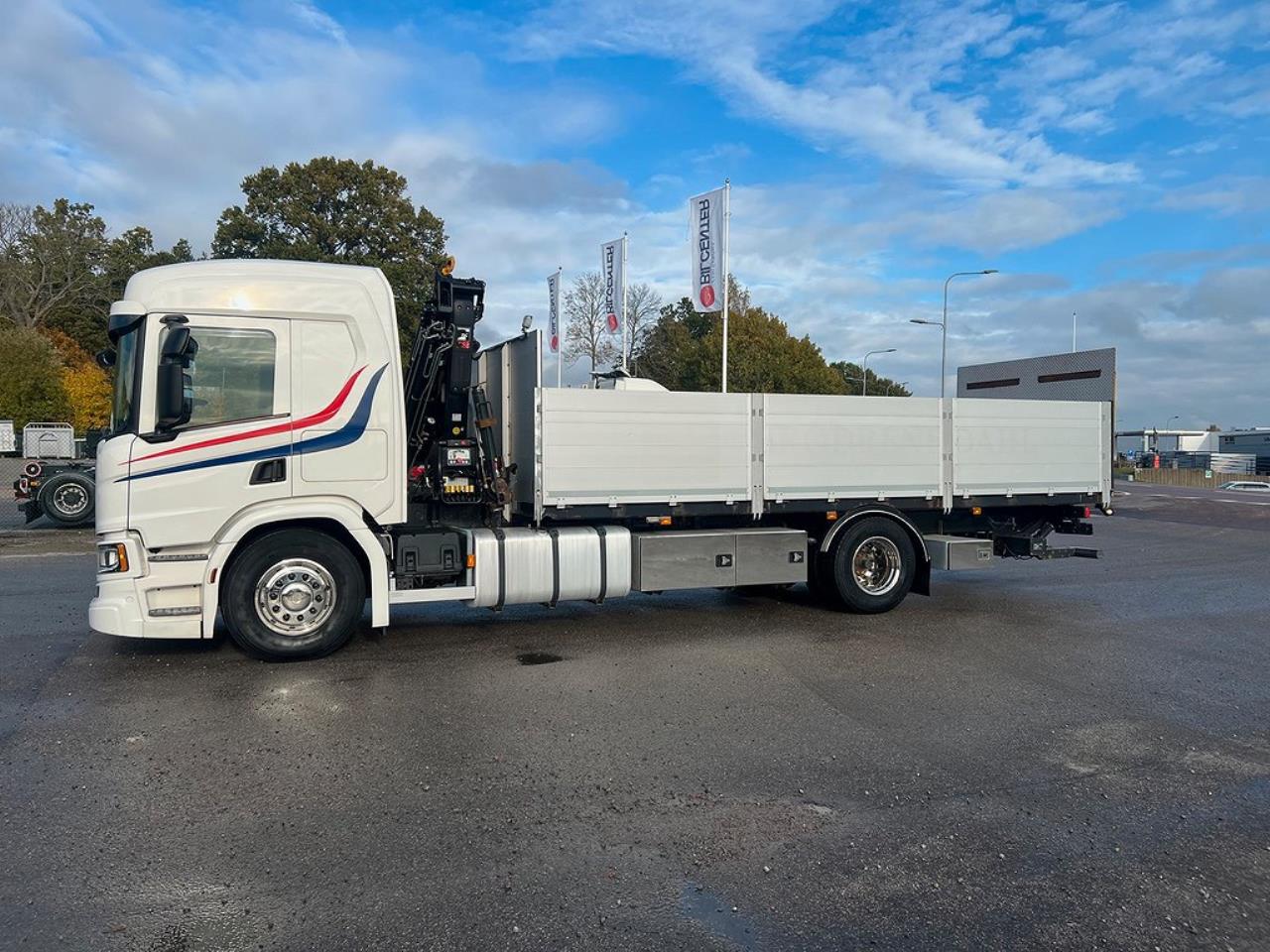 Scania P320 4x2 Kranbil med Z-Lyft, Euro 6 2018 - Kran