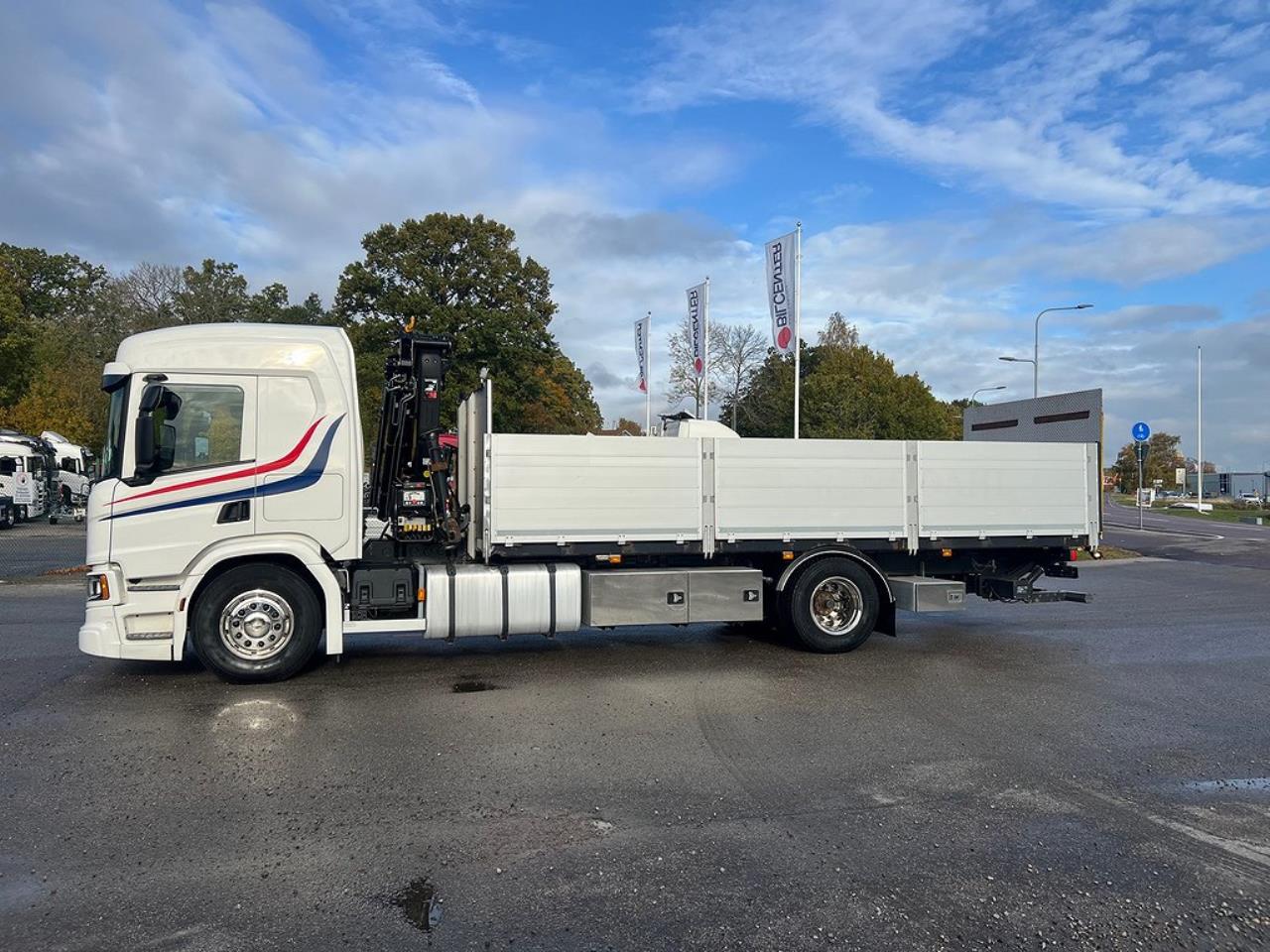 Scania P320 4x2 Kranbil med Z-Lyft, Euro 6 2018 - Kran