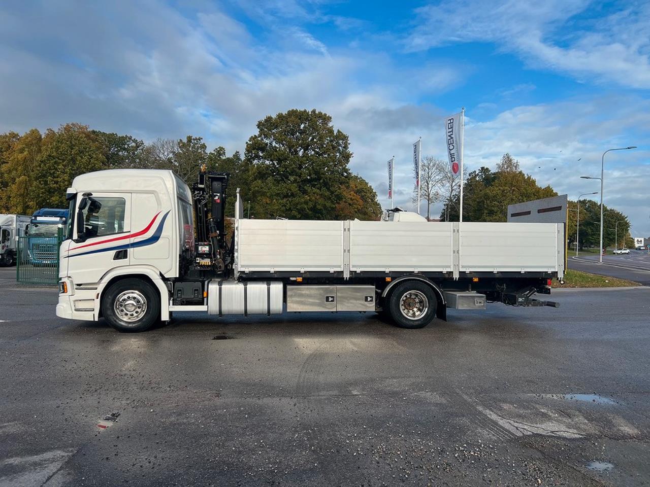 Scania P320 4x2 Kranbil med Z-Lyft, Euro 6 2018 - Kran