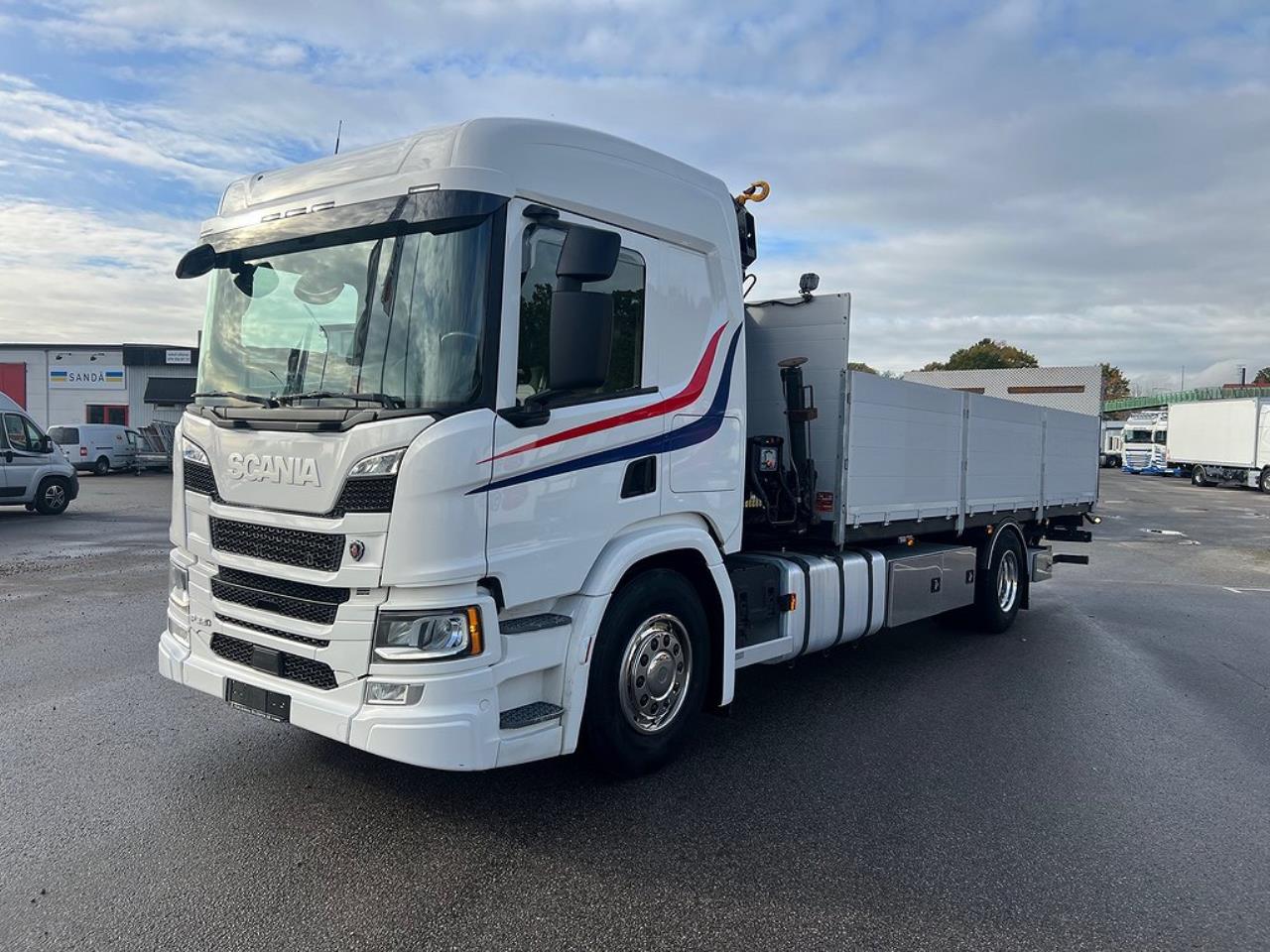 Scania P320 4x2 Kranbil med Z-Lyft, Euro 6 2018 - Kran