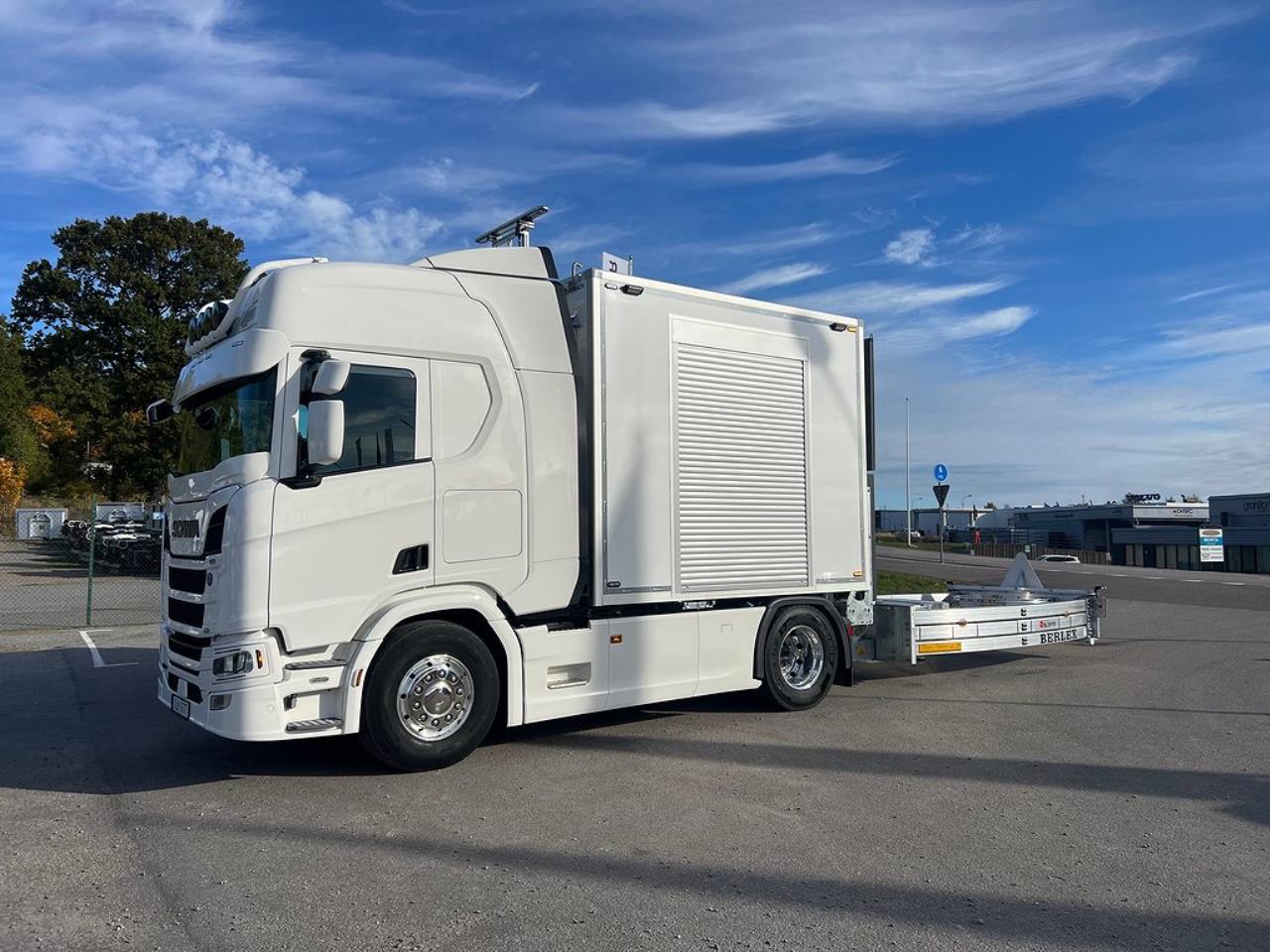 Scania R450 4x2 TMA Bil med skåp, Berlex TMAX TMA Skydd 2021 - Skåp