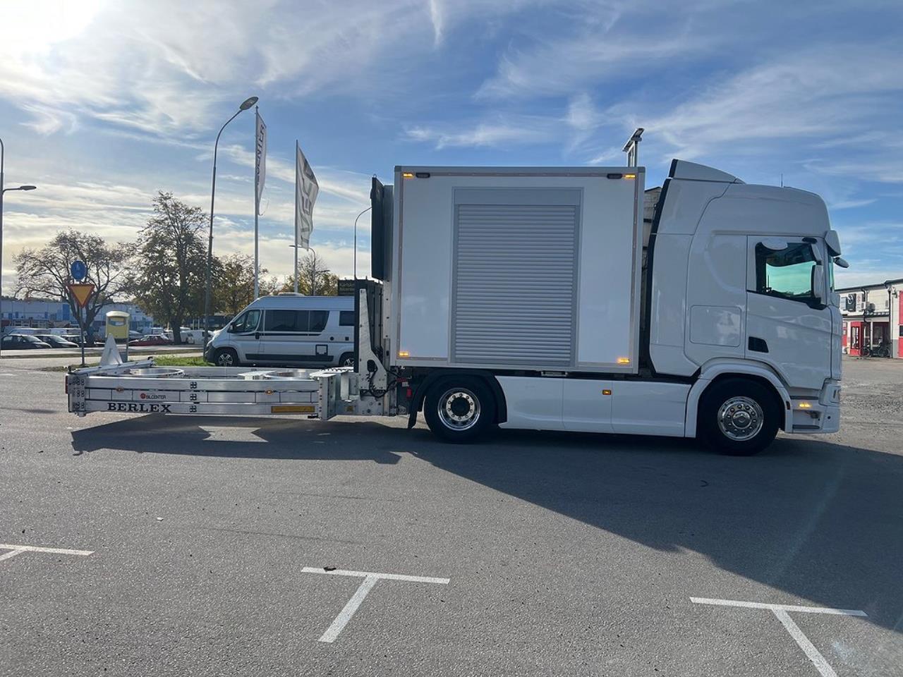 Scania R450 4x2 TMA Bil med skåp, Berlex TMAX TMA Skydd 2021 - Skåp
