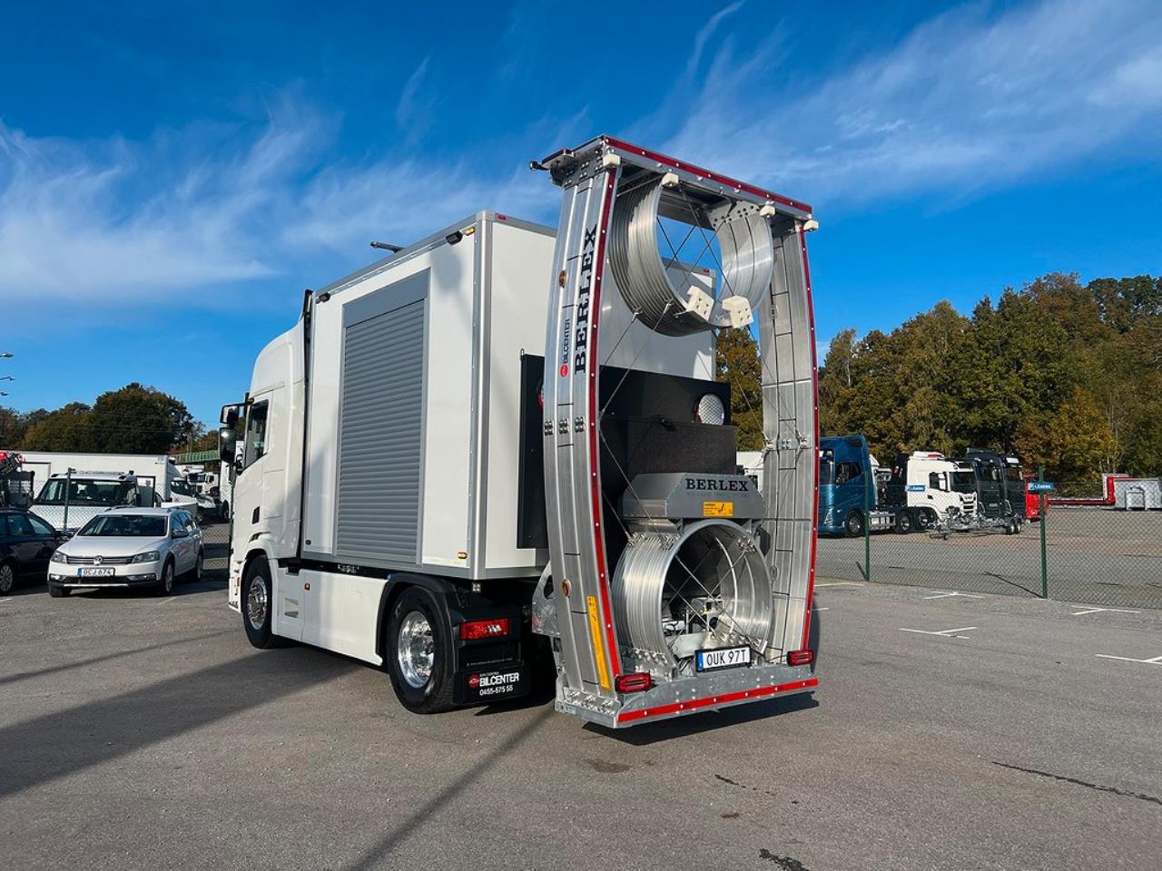 Scania R450 4x2 TMA Bil med skåp, Berlex TMAX TMA Skydd 2021 - Skåp