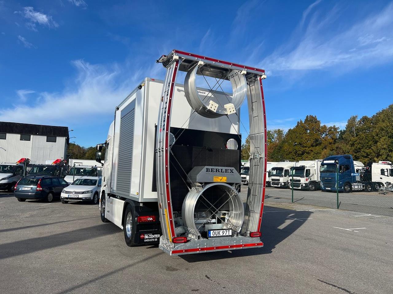 Scania R450 4x2 TMA Bil med skåp, Berlex TMAX TMA Skydd 2021 - Skåp