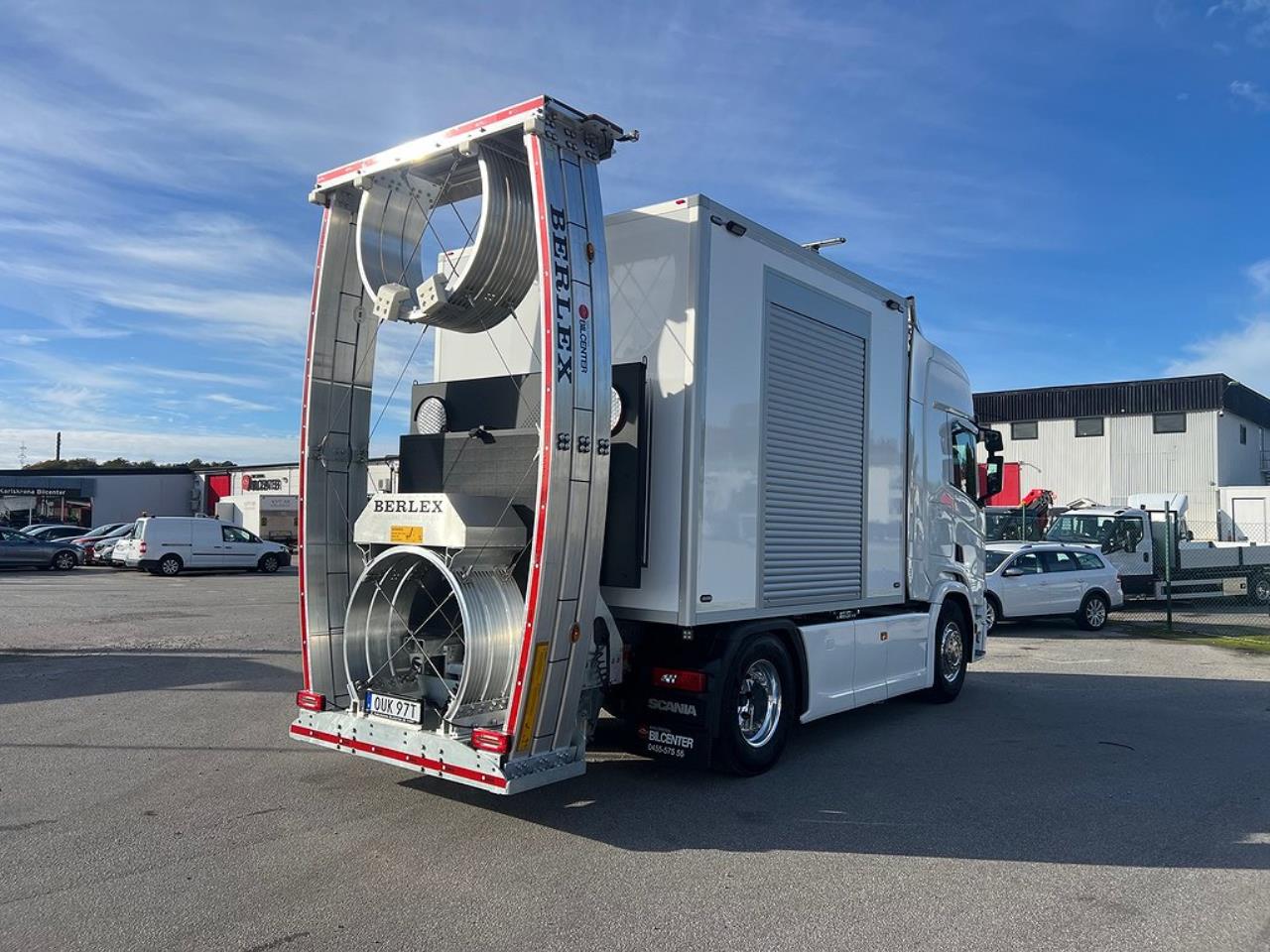 Scania R450 4x2 TMA Bil med skåp, Berlex TMAX TMA Skydd 2021 - Skåp