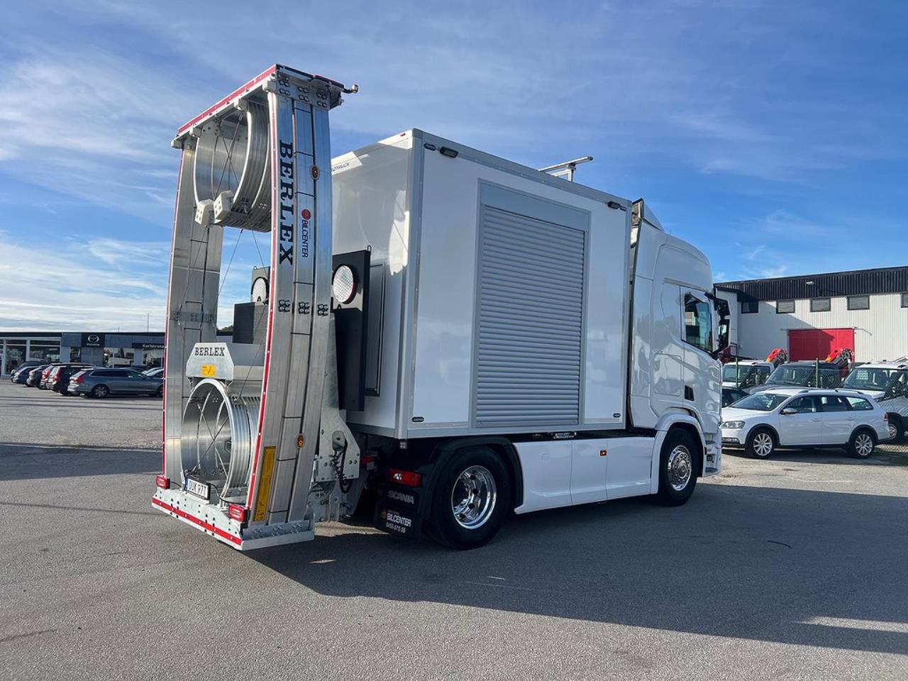 Scania R450 4x2 TMA Bil med skåp, Berlex TMAX TMA Skydd 2021 - Skåp