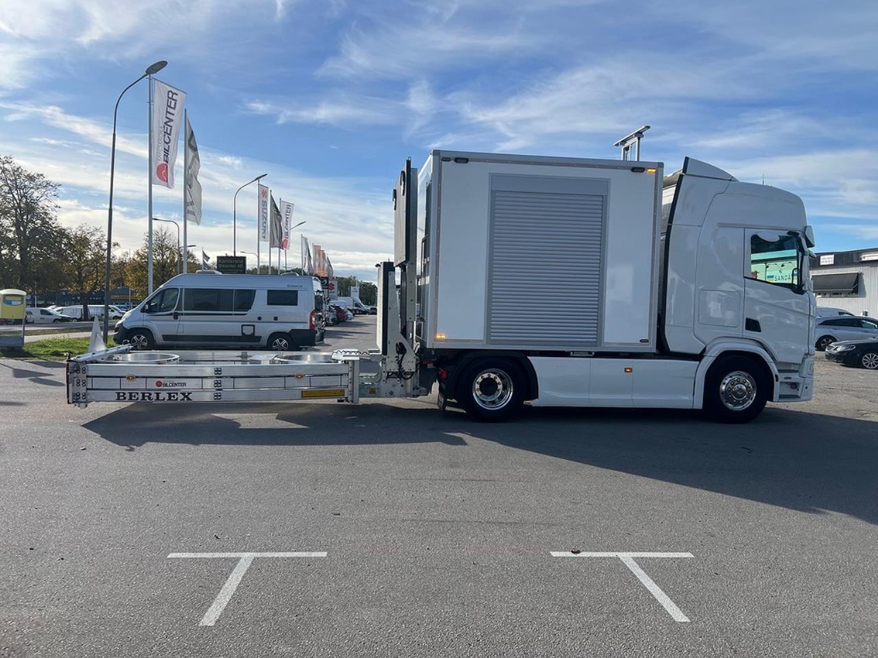Scania R450 4x2 TMA Bil med skåp, Berlex TMAX TMA Skydd 2021 - Skåp