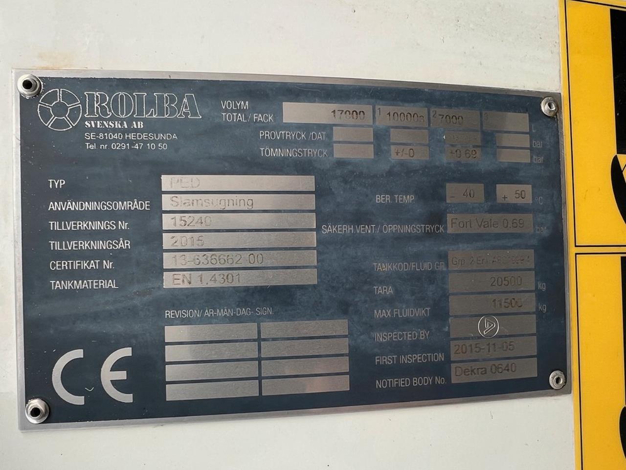 Volvo FM13 420 8x4*4 Tridem Slambil Sugbil ROLBA Euro 6 2016 - Övrigt