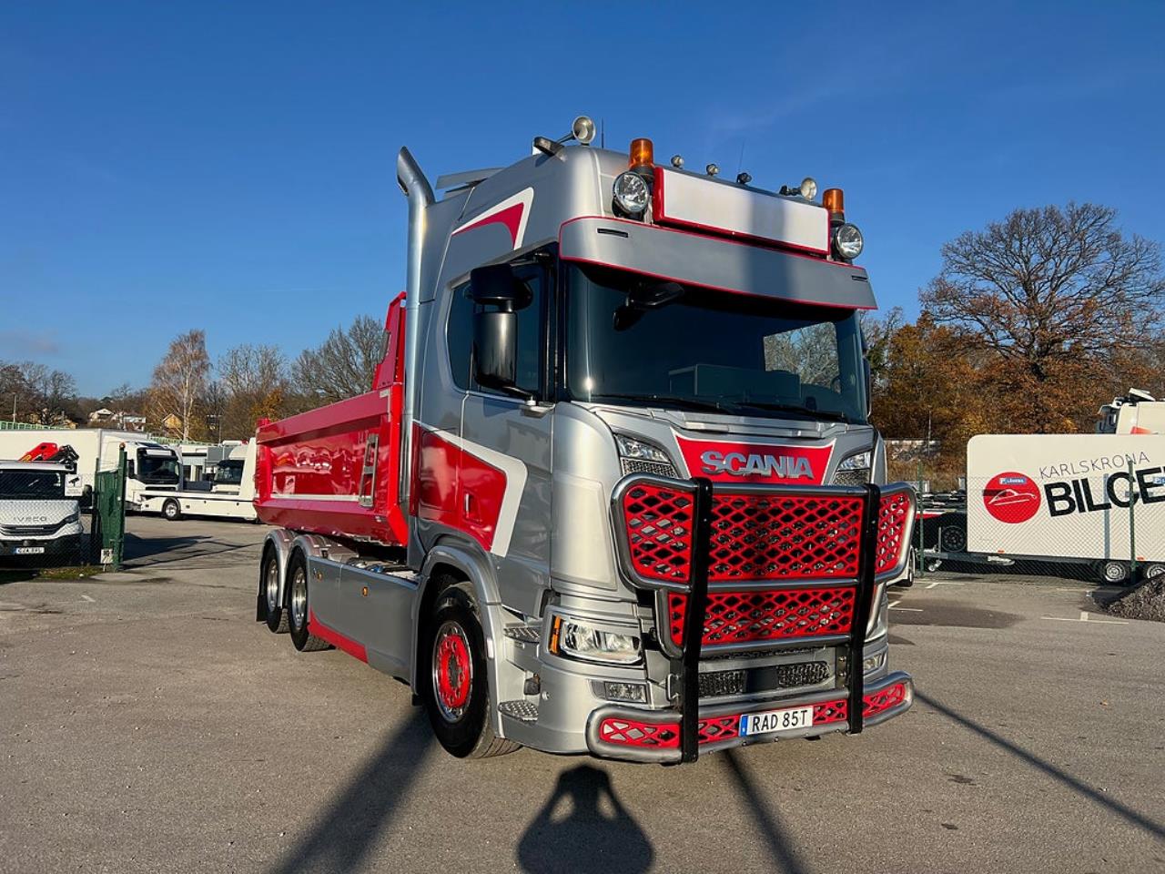 Scania R650 V8 6x4 Tippbil, Manuell, Cowboy inred, Euro 6 2020 - Tipp