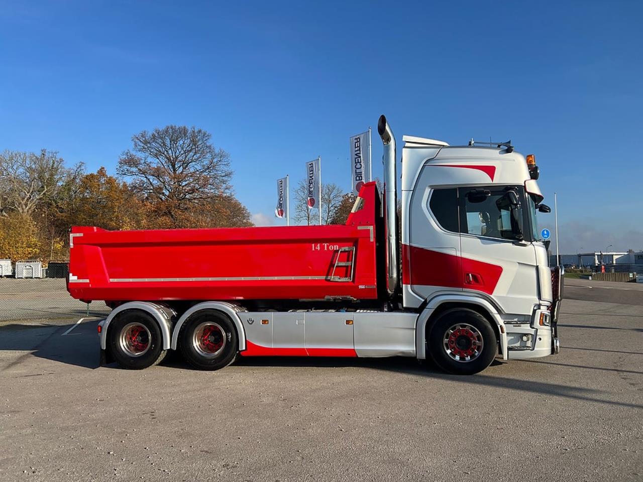 Scania R650 V8 6x4 Tippbil, Manuell, Cowboy inred, Euro 6 2020 - Tipp