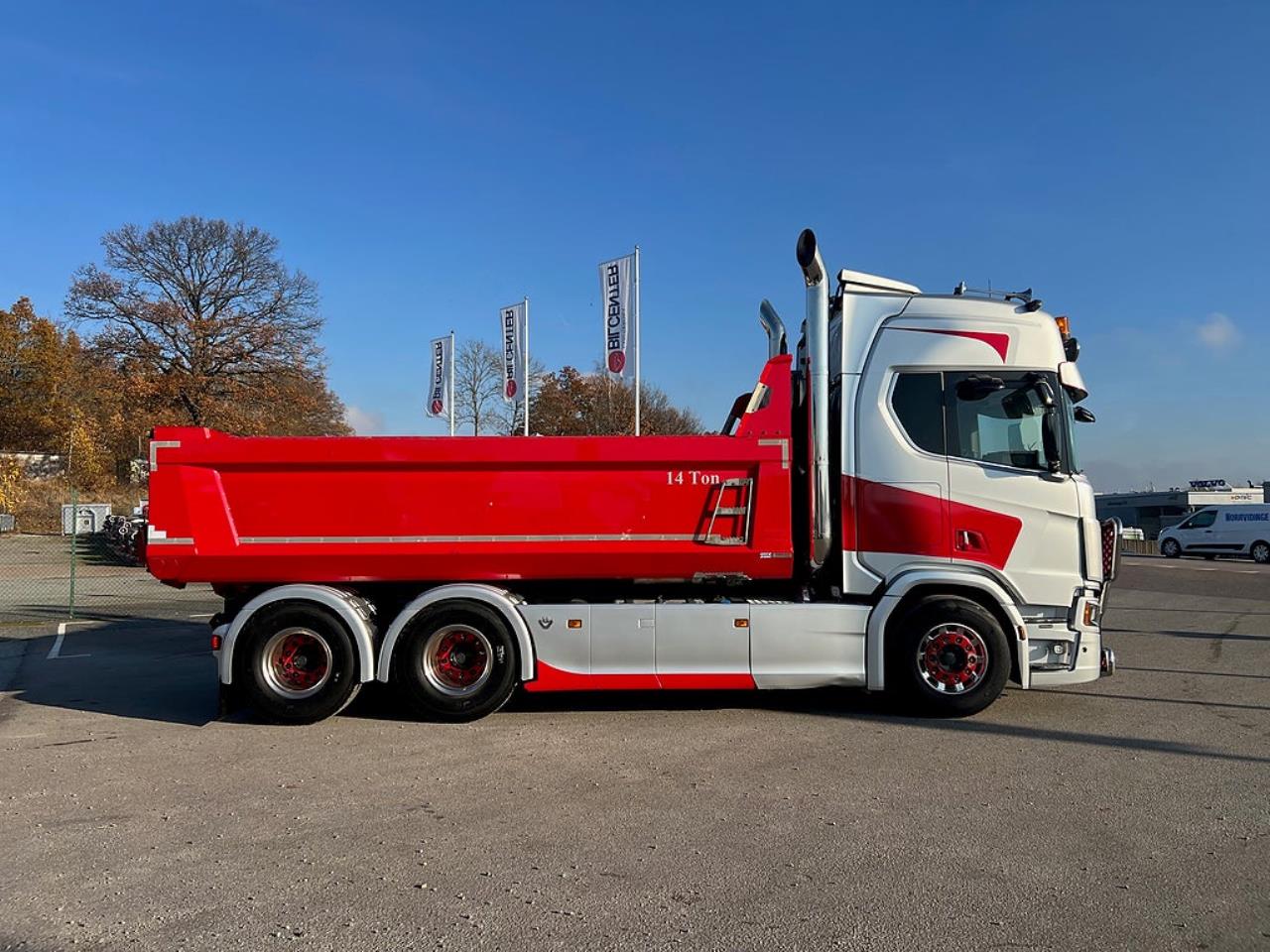 Scania R650 V8 6x4 Tippbil, Manuell, Cowboy inred, Euro 6 2020 - Tipp