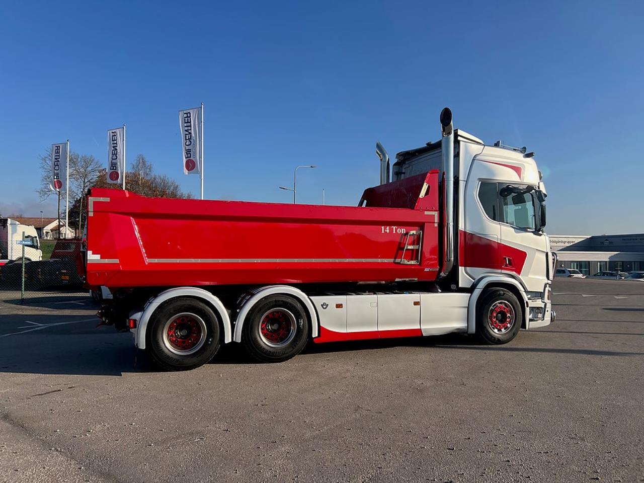 Scania R650 V8 6x4 Tippbil, Manuell, Cowboy inred, Euro 6 2020 - Tipp