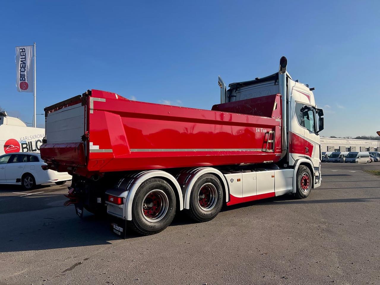 Scania R650 V8 6x4 Tippbil, Manuell, Cowboy inred, Euro 6 2020 - Tipp