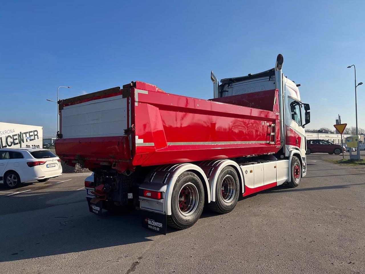 Scania R650 V8 6x4 Tippbil, Manuell, Cowboy inred, Euro 6 2020 - Tipp