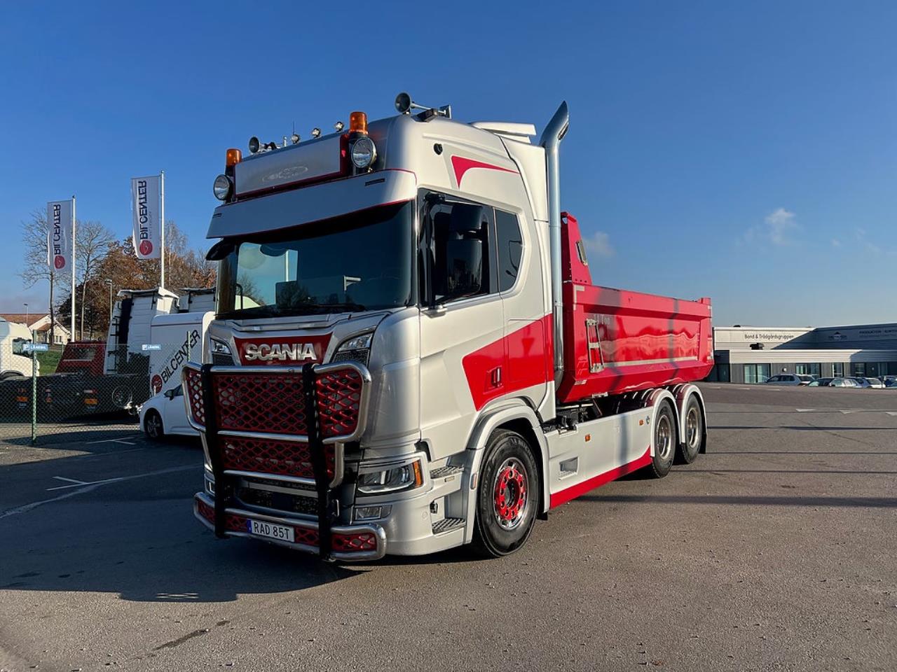 Scania R650 V8 6x4 Tippbil, Manuell, Cowboy inred, Euro 6 2020 - Tipp