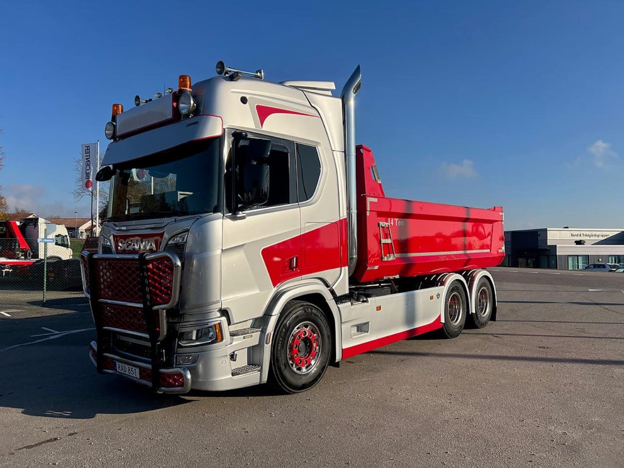 Scania R650 V8 6x4 Tippbil, Manuell, Cowboy inred, Euro 6 2020 - Tipp