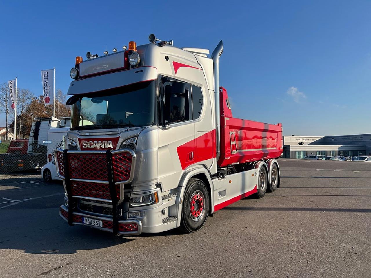 Scania R650 V8 6x4 Tippbil, Manuell, Cowboy inred, Euro 6 2020 - Tipp