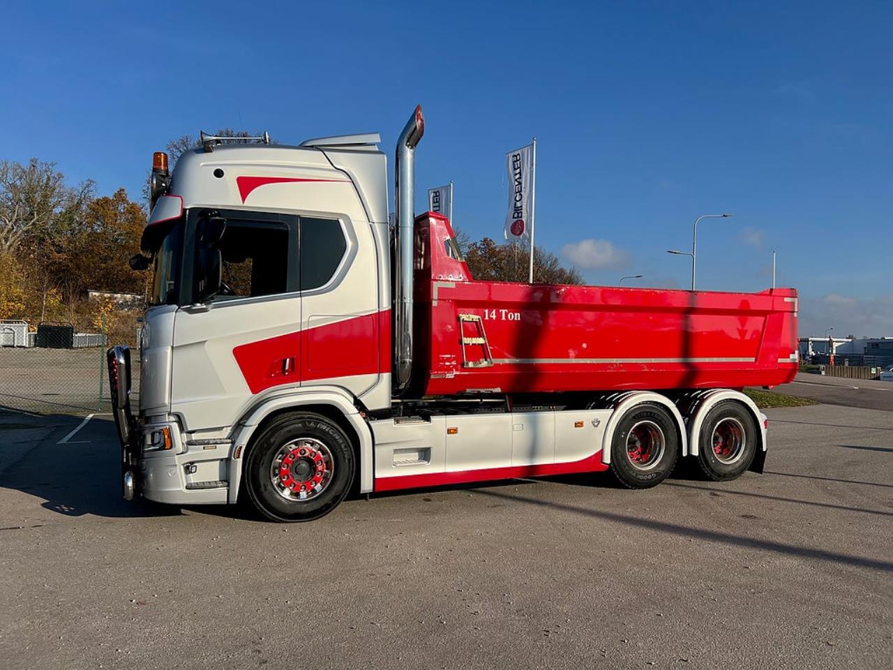 Scania R650 V8 6x4 Tippbil, Manuell, Cowboy inred, Euro 6 2020 - Tipp