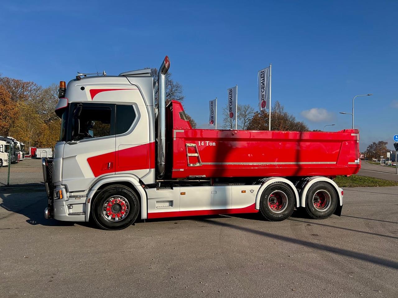 Scania R650 V8 6x4 Tippbil, Manuell, Cowboy inred, Euro 6 2020 - Tipp