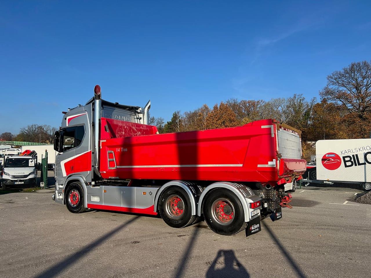 Scania R650 V8 6x4 Tippbil, Manuell, Cowboy inred, Euro 6 2020 - Tipp