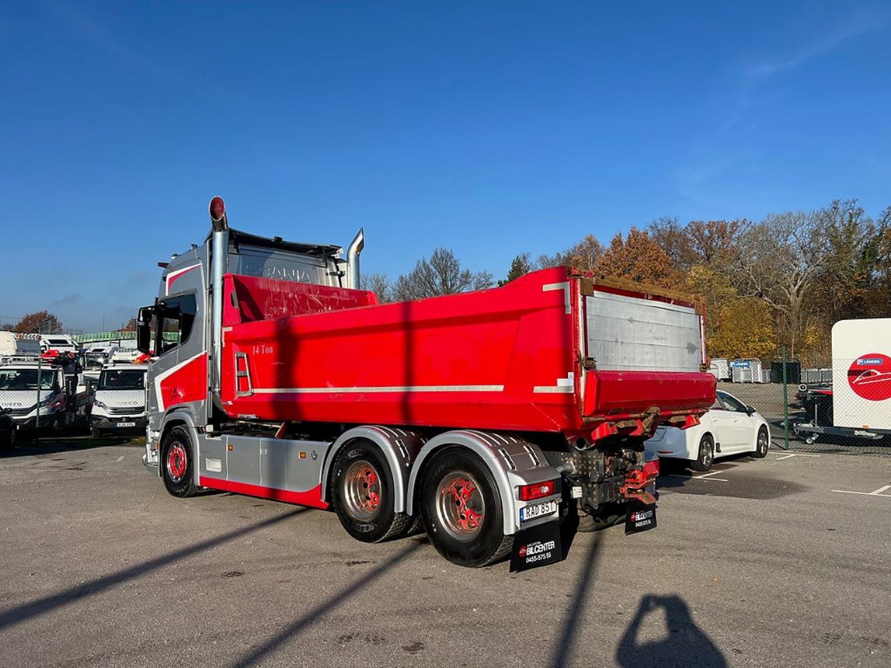 Scania R650 V8 6x4 Tippbil, Manuell, Cowboy inred, Euro 6 2020 - Tipp