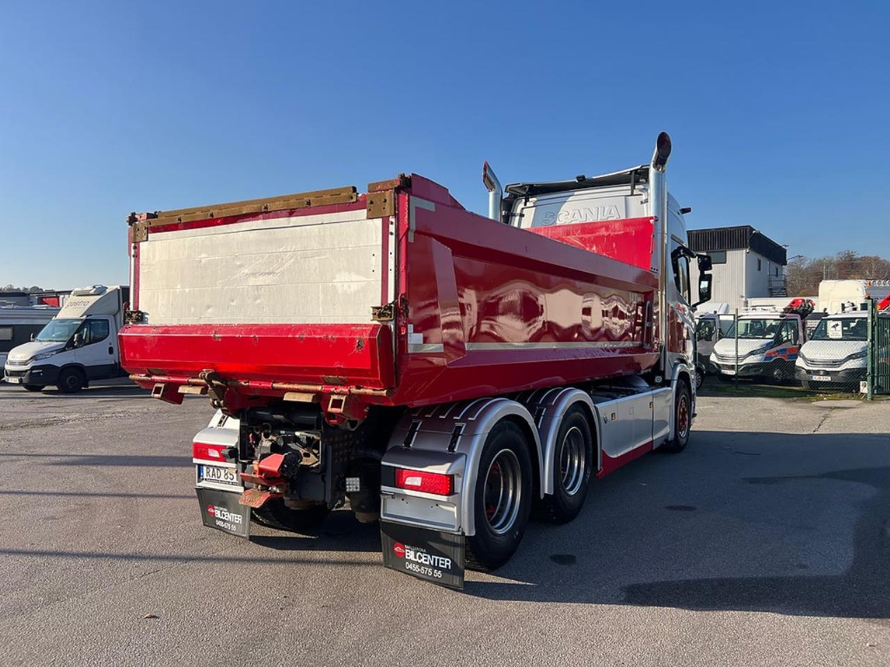 Scania R650 V8 6x4 Tippbil, Manuell, Cowboy inred, Euro 6 2020 - Tipp