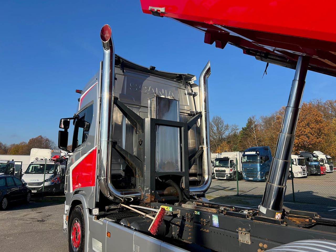 Scania R650 V8 6x4 Tippbil, Manuell, Cowboy inred, Euro 6 2020 - Tipp