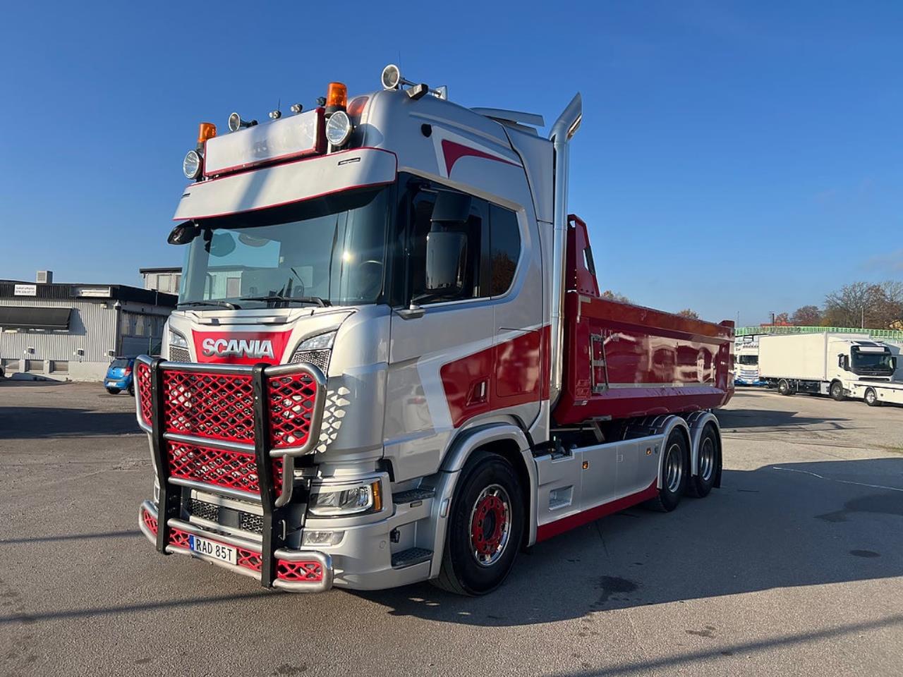 Scania R650 V8 6x4 Tippbil, Manuell, Cowboy inred, Euro 6 2020 - Tipp