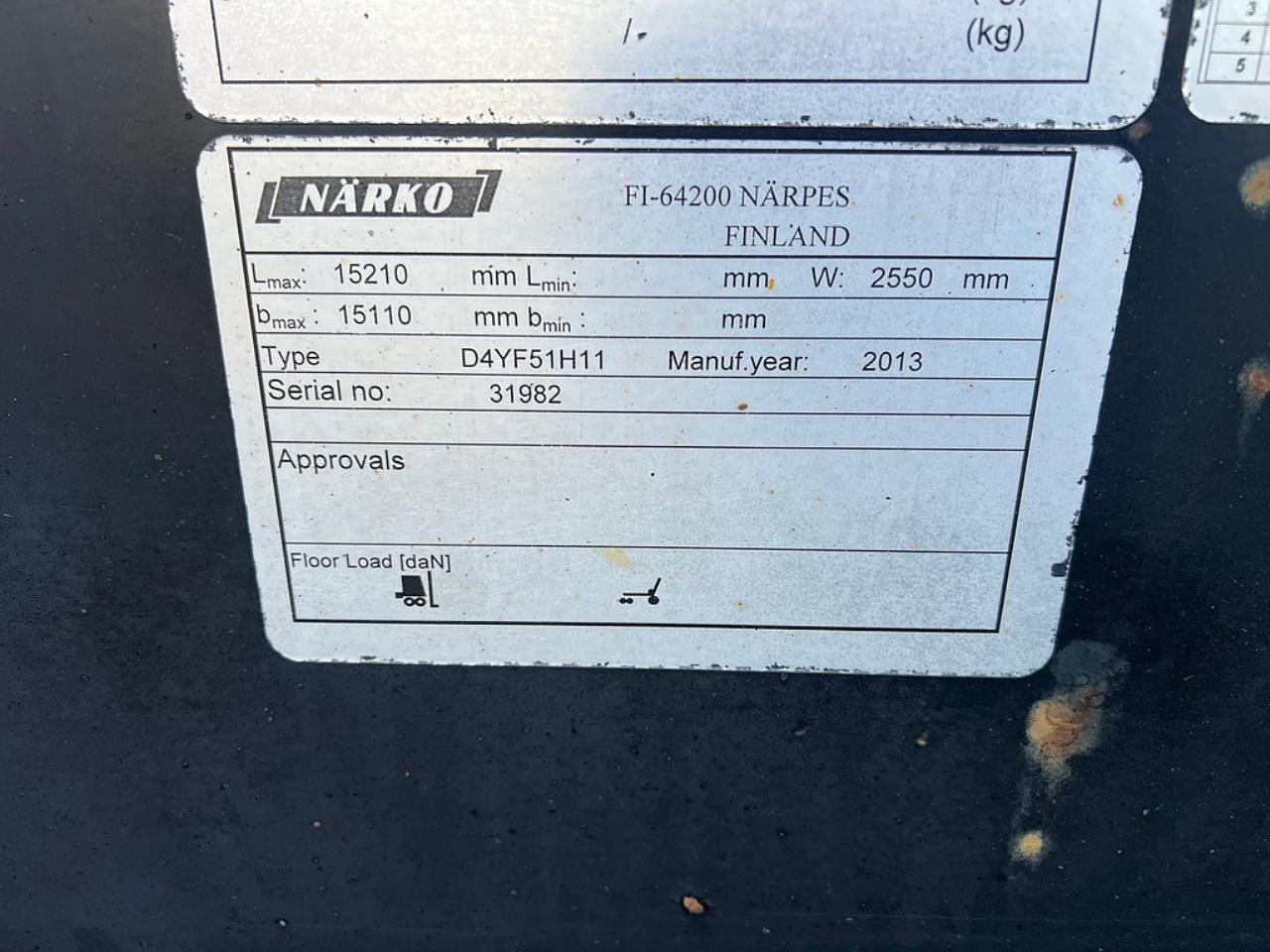 Övriga NÄRKO D4YF51H11 Lastväxlarvagn  2014 - Lastväxlare