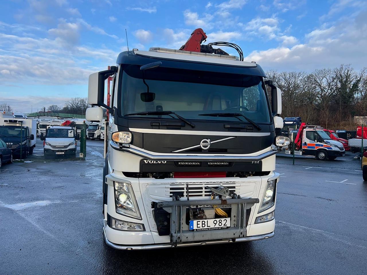 Volvo FM 330 4x2 Tipp & Kranbil, Plogutr, Kommunbil, Euro 6 2016 - Kran