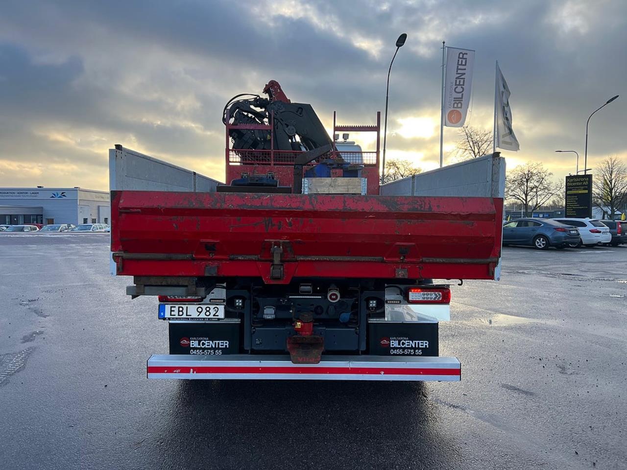 Volvo FM 330 4x2 Tipp & Kranbil, Plogutr, Kommunbil, Euro 6 2016 - Kran