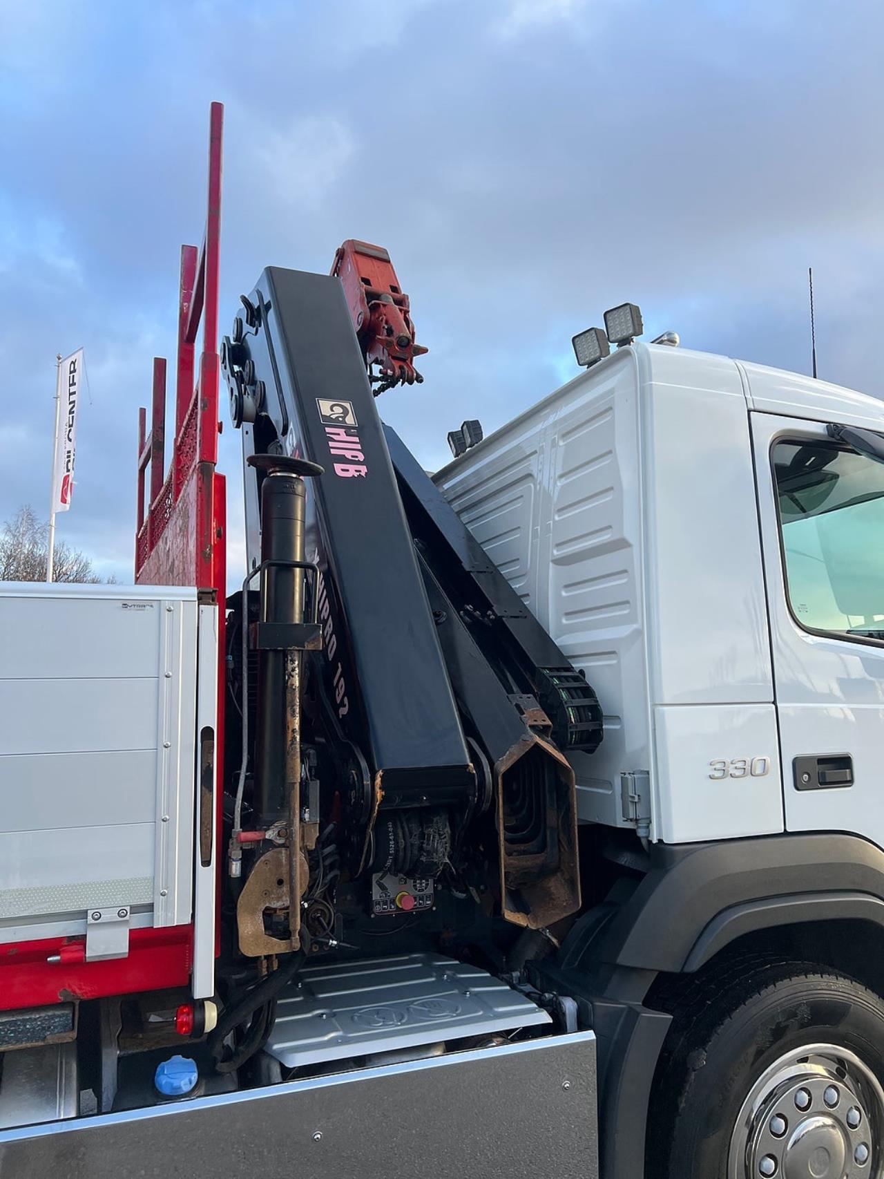 Volvo FM 330 4x2 Tipp & Kranbil, Plogutr, Kommunbil, Euro 6 2016 - Kran