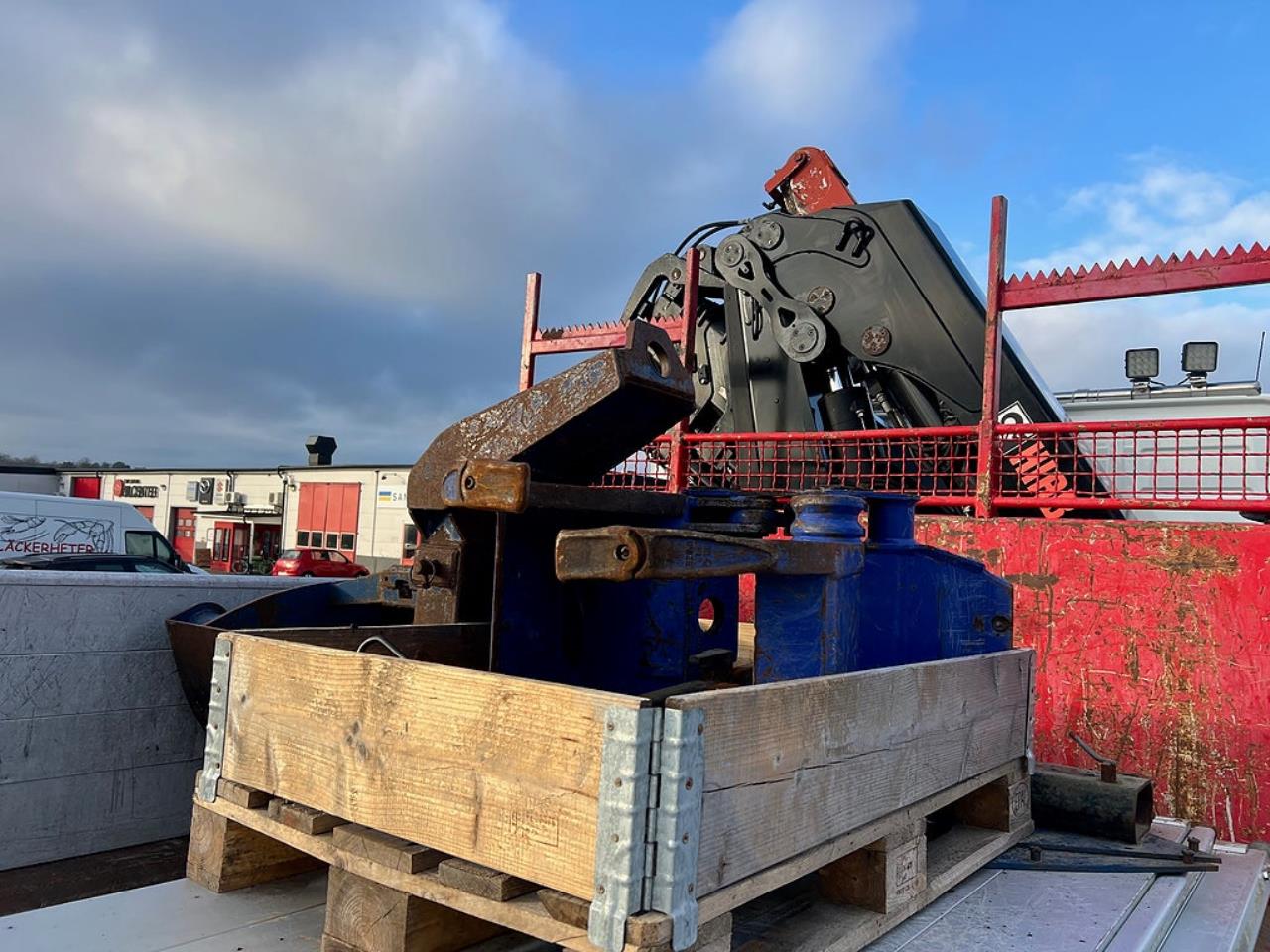 Volvo FM 330 4x2 Tipp & Kranbil, Plogutr, Kommunbil, Euro 6 2016 - Kran