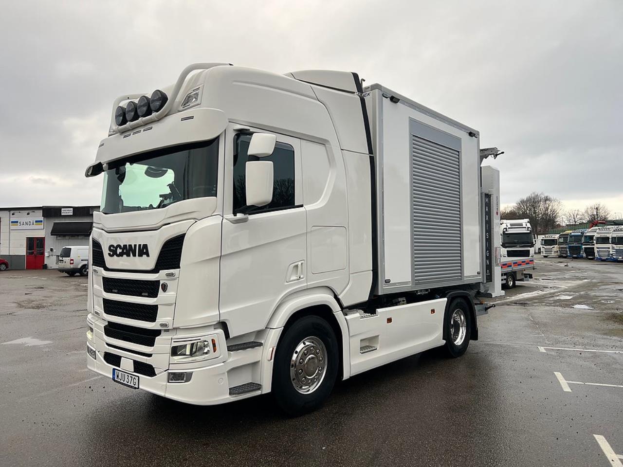 Scania R450 4x2 TMA Bil Skåp MaxiSign Online & Verdegro 2021 - Skåp