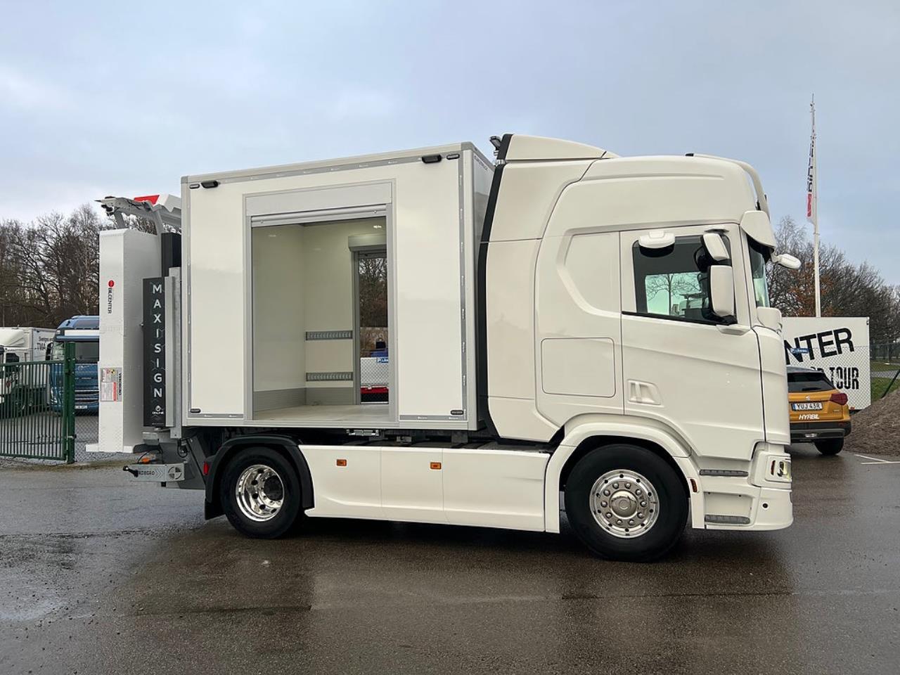 Scania R450 4x2 TMA Bil Skåp MaxiSign Online & Verdegro 2021 - Skåp