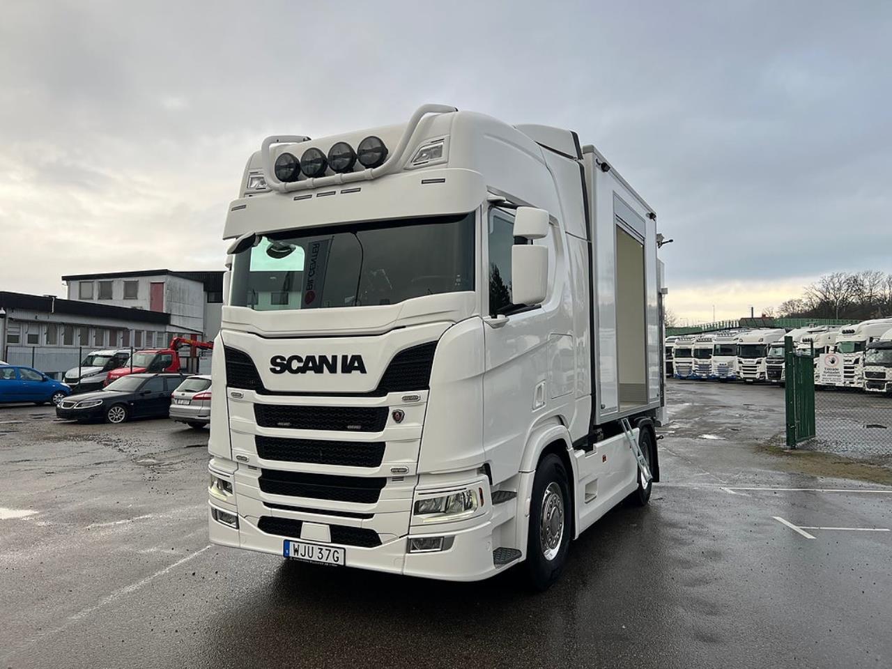 Scania R450 4x2 TMA Bil Skåp MaxiSign Online & Verdegro 2021 - Skåp