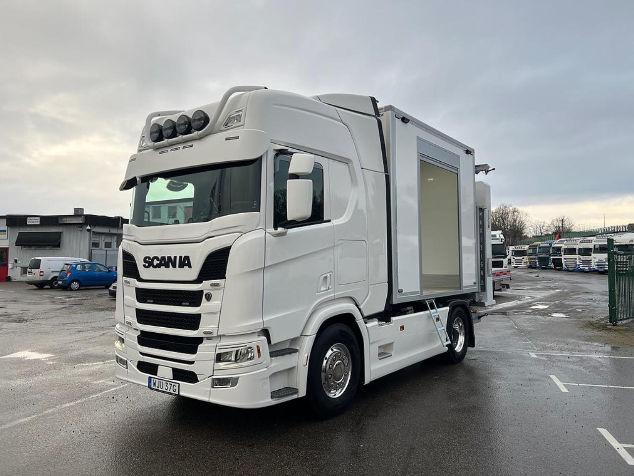 Scania R450 4x2 TMA Bil Skåp MaxiSign Online & Verdegro 2021 - Skåp