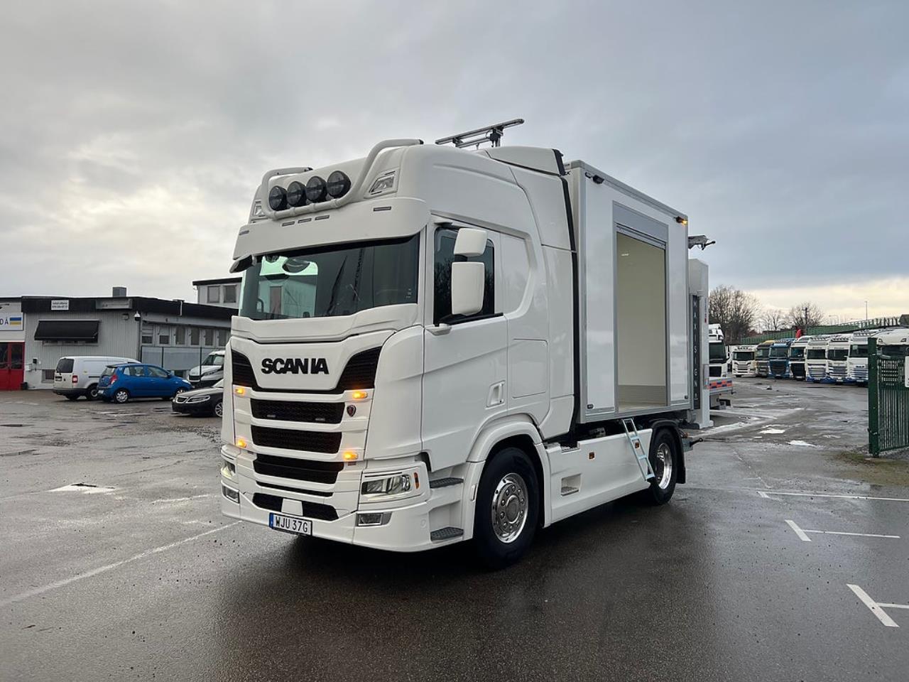 Scania R450 4x2 TMA Bil Skåp MaxiSign Online & Verdegro 2021 - Skåp