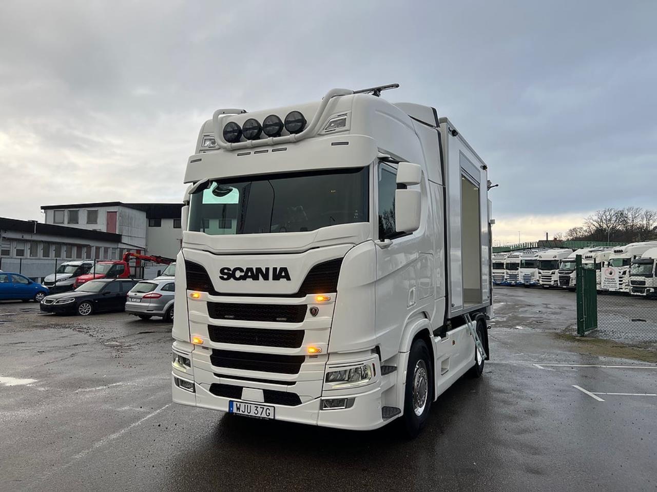 Scania R450 4x2 TMA Bil Skåp MaxiSign Online & Verdegro 2021 - Skåp