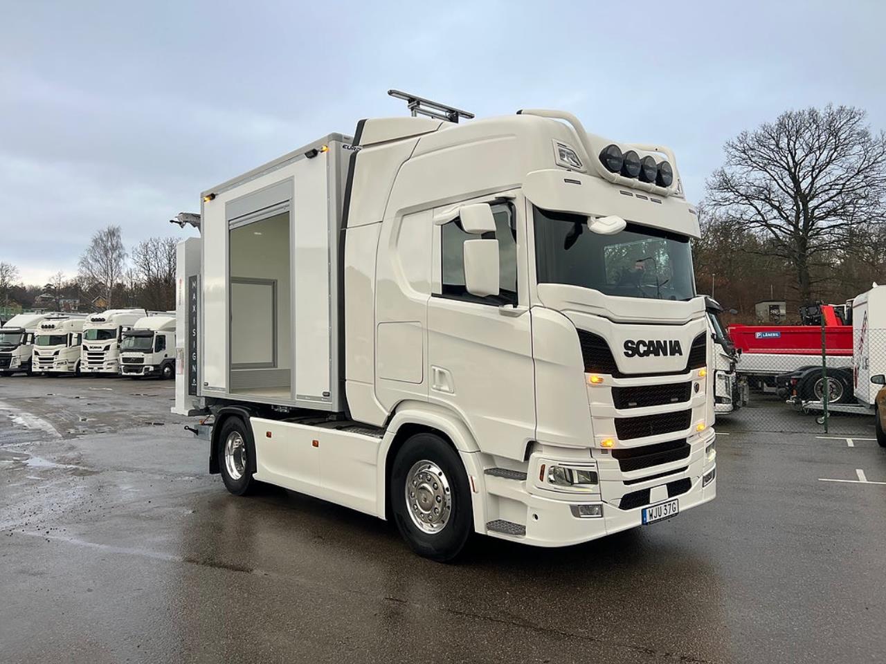 Scania R450 4x2 TMA Bil Skåp MaxiSign Online & Verdegro 2021 - Skåp
