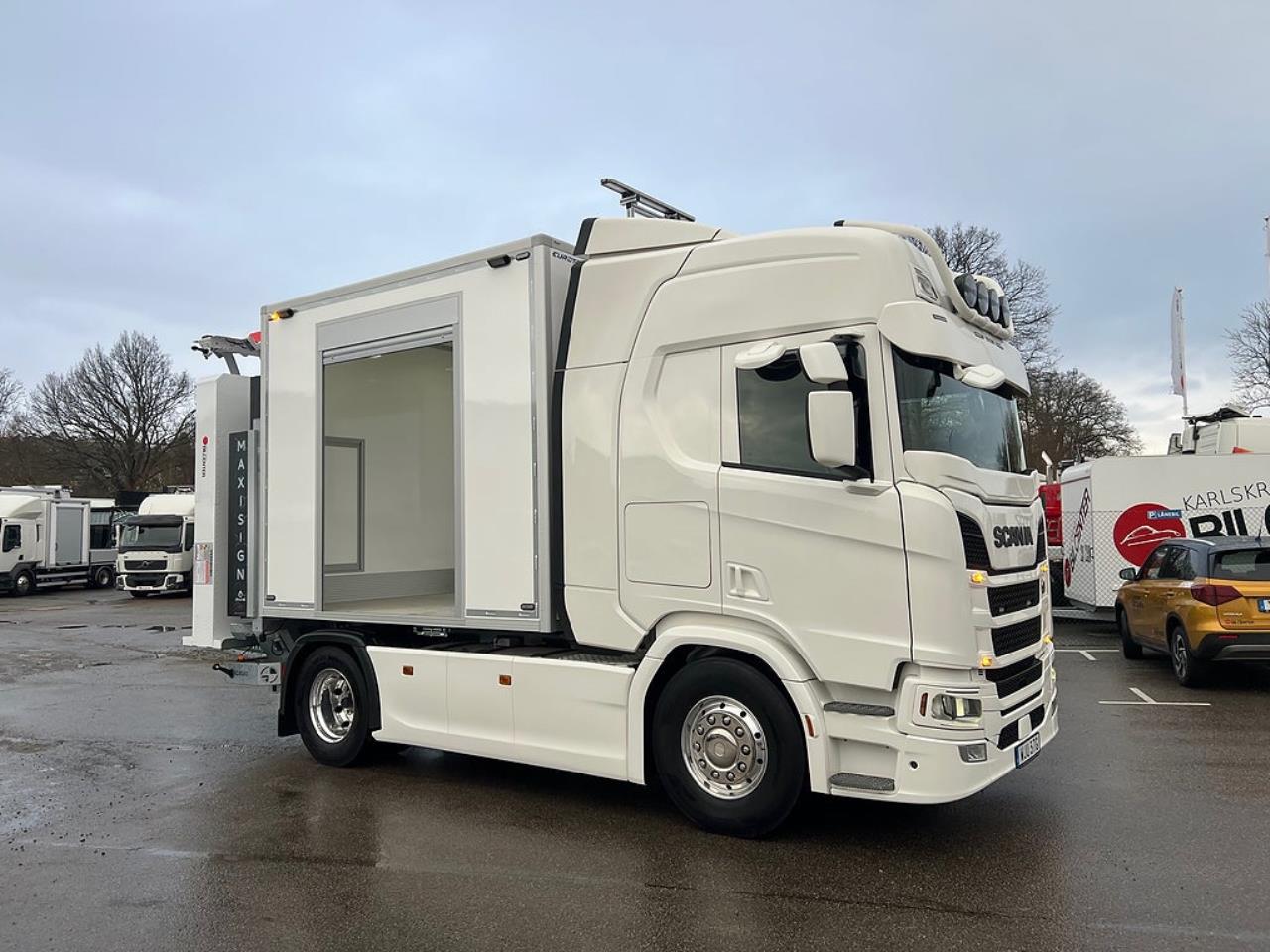 Scania R450 4x2 TMA Bil Skåp MaxiSign Online & Verdegro 2021 - Skåp