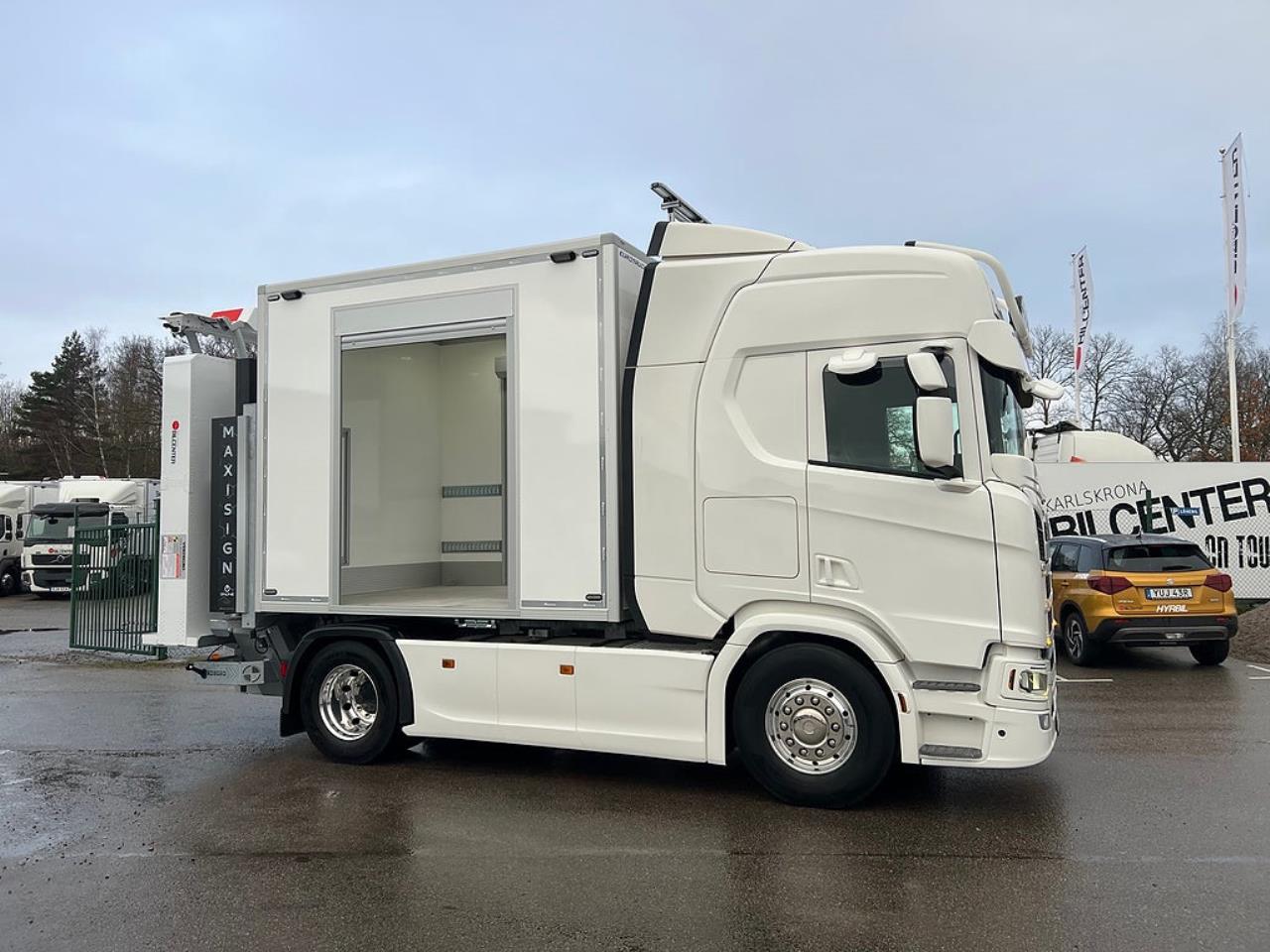 Scania R450 4x2 TMA Bil Skåp MaxiSign Online & Verdegro 2021 - Skåp