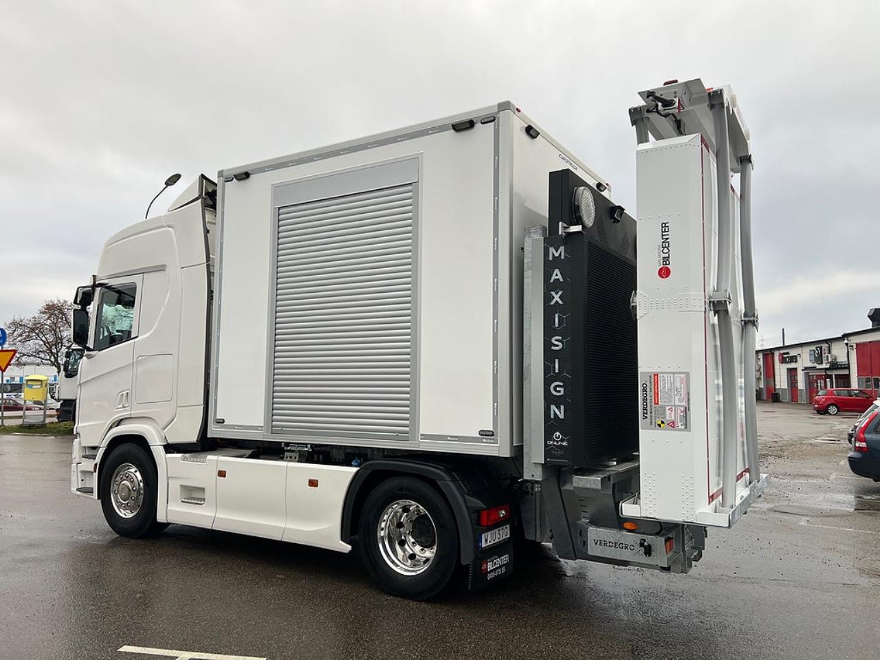 Scania R450 4x2 TMA Bil Skåp MaxiSign Online & Verdegro 2021 - Skåp