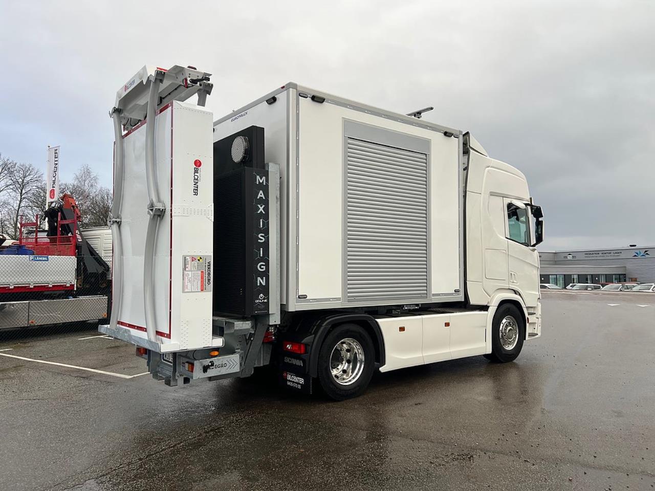 Scania R450 4x2 TMA Bil Skåp MaxiSign Online & Verdegro 2021 - Skåp
