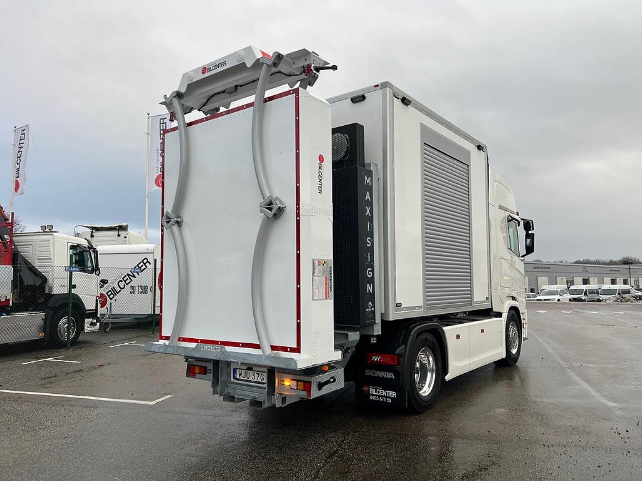 Scania R450 4x2 TMA Bil Skåp MaxiSign Online & Verdegro 2021 - Skåp